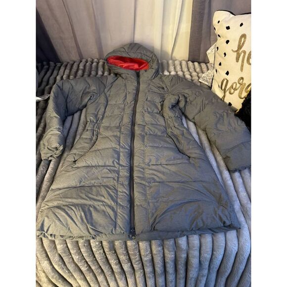Northface long/midi jacket/coat/puffer grey thermoball transit 2 - Picture 1 of 11